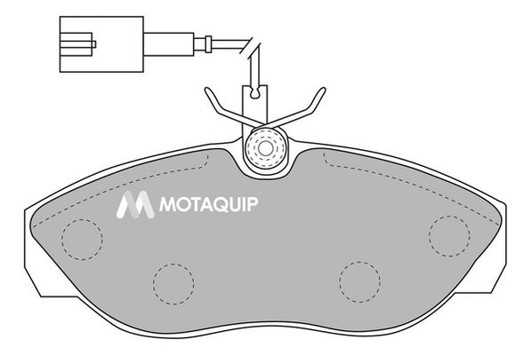 MOTAQUIP Комплект тормозных колодок, дисковый тормоз LVXL1091