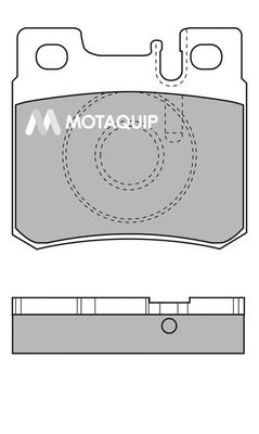 MOTAQUIP stabdžių trinkelių rinkinys, diskinis stabdys LVXL110