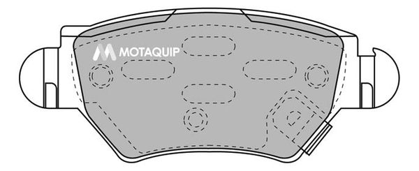 MOTAQUIP Комплект тормозных колодок, дисковый тормоз LVXL1113