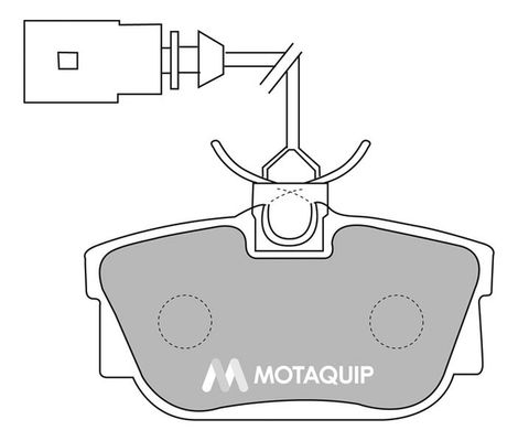 MOTAQUIP Комплект тормозных колодок, дисковый тормоз LVXL1127