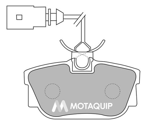 MOTAQUIP Комплект тормозных колодок, дисковый тормоз LVXL1134