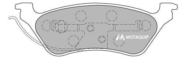 MOTAQUIP Комплект тормозных колодок, дисковый тормоз LVXL1144