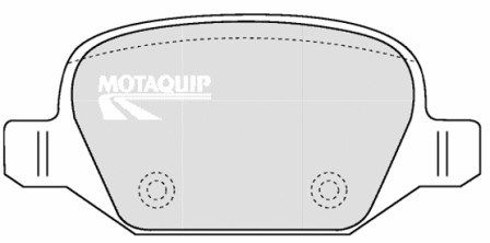 MOTAQUIP stabdžių trinkelių rinkinys, diskinis stabdys LVXL1164