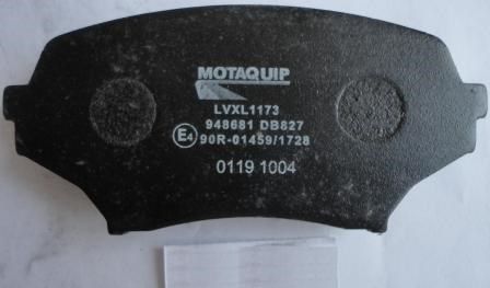 MOTAQUIP stabdžių trinkelių rinkinys, diskinis stabdys LVXL1173