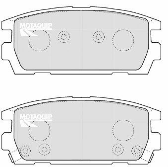 MOTAQUIP Комплект тормозных колодок, дисковый тормоз LVXL1193