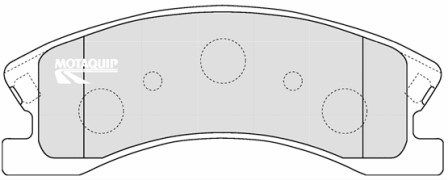 MOTAQUIP Комплект тормозных колодок, дисковый тормоз LVXL1199