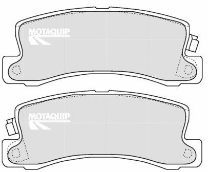 MOTAQUIP Комплект тормозных колодок, дисковый тормоз LVXL1208