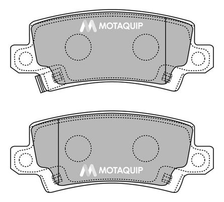 MOTAQUIP Комплект тормозных колодок, дисковый тормоз LVXL1243