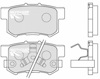 MOTAQUIP Комплект тормозных колодок, дисковый тормоз LVXL1262