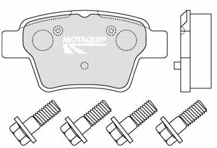 MOTAQUIP Комплект тормозных колодок, дисковый тормоз LVXL1266