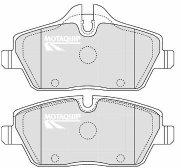 MOTAQUIP stabdžių trinkelių rinkinys, diskinis stabdys LVXL1277