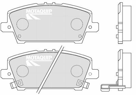 MOTAQUIP Комплект тормозных колодок, дисковый тормоз LVXL1295