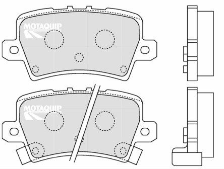 MOTAQUIP Комплект тормозных колодок, дисковый тормоз LVXL1296