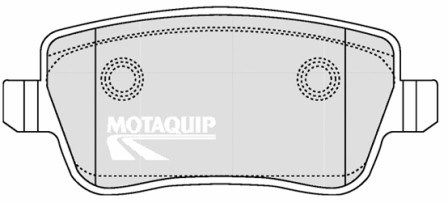 MOTAQUIP stabdžių trinkelių rinkinys, diskinis stabdys LVXL1301