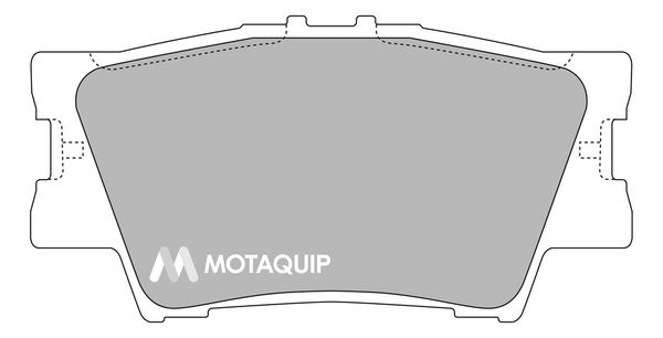 MOTAQUIP stabdžių trinkelių rinkinys, diskinis stabdys LVXL1307