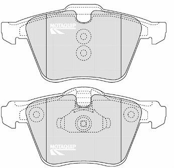 MOTAQUIP stabdžių trinkelių rinkinys, diskinis stabdys LVXL1317