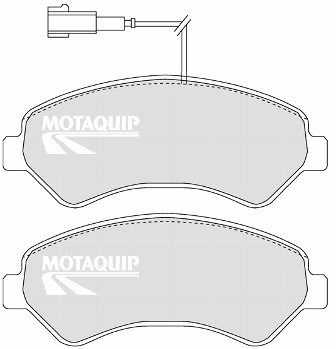 MOTAQUIP stabdžių trinkelių rinkinys, diskinis stabdys LVXL1339