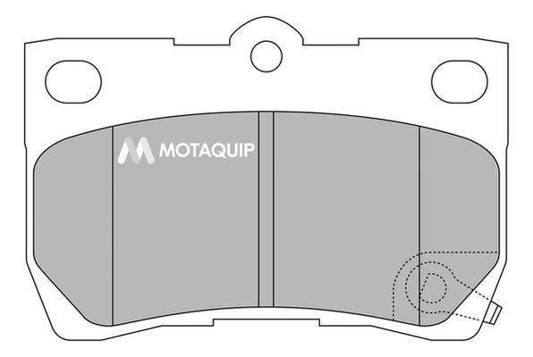 MOTAQUIP stabdžių trinkelių rinkinys, diskinis stabdys LVXL1361