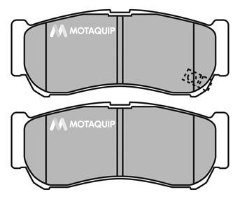 MOTAQUIP Комплект тормозных колодок, дисковый тормоз LVXL1389