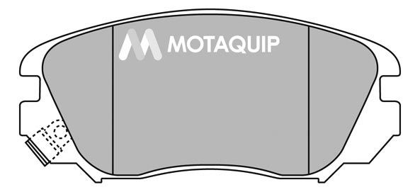 MOTAQUIP stabdžių trinkelių rinkinys, diskinis stabdys LVXL1393