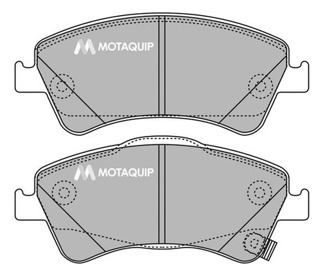 MOTAQUIP Комплект тормозных колодок, дисковый тормоз LVXL1432