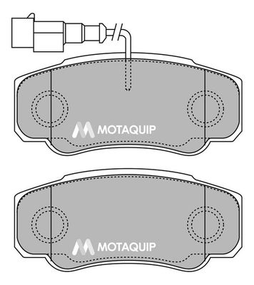 MOTAQUIP Комплект тормозных колодок, дисковый тормоз LVXL1436