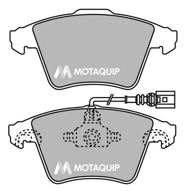 MOTAQUIP Комплект тормозных колодок, дисковый тормоз LVXL1444