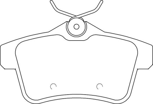 MOTAQUIP stabdžių trinkelių rinkinys, diskinis stabdys LVXL1641