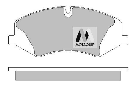 MOTAQUIP stabdžių trinkelių rinkinys, diskinis stabdys LVXL1645