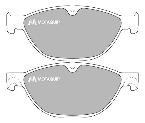 MOTAQUIP stabdžių trinkelių rinkinys, diskinis stabdys LVXL1666