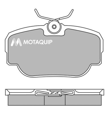 MOTAQUIP stabdžių trinkelių rinkinys, diskinis stabdys LVXL167