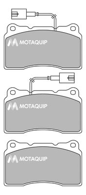 MOTAQUIP stabdžių trinkelių rinkinys, diskinis stabdys LVXL1675