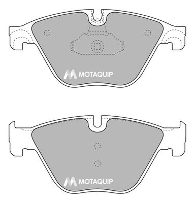 MOTAQUIP stabdžių trinkelių rinkinys, diskinis stabdys LVXL1716