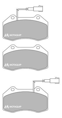 MOTAQUIP Комплект тормозных колодок, дисковый тормоз LVXL1723