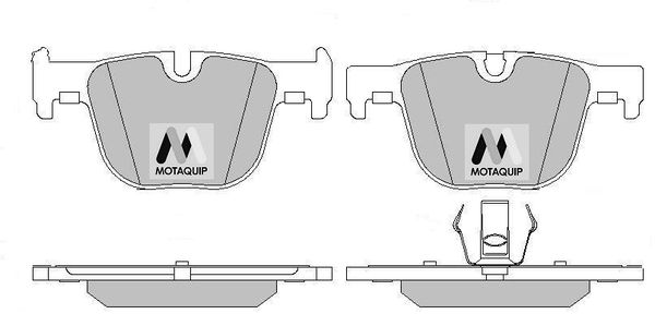 MOTAQUIP Комплект тормозных колодок, дисковый тормоз LVXL1735