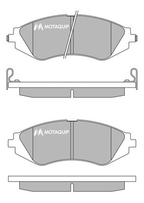 MOTAQUIP Комплект тормозных колодок, дисковый тормоз LVXL222