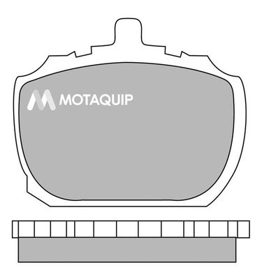 MOTAQUIP stabdžių trinkelių rinkinys, diskinis stabdys LVXL224