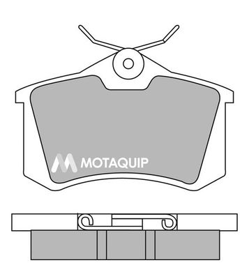 MOTAQUIP Комплект тормозных колодок, дисковый тормоз LVXL257