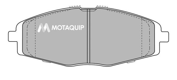 MOTAQUIP stabdžių trinkelių rinkinys, diskinis stabdys LVXL260