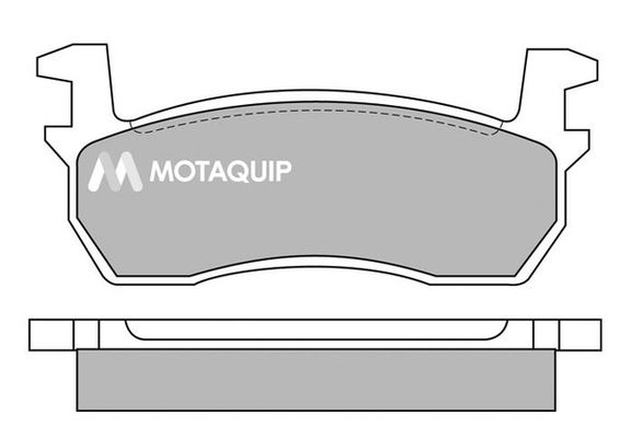 MOTAQUIP stabdžių trinkelių rinkinys, diskinis stabdys LVXL312