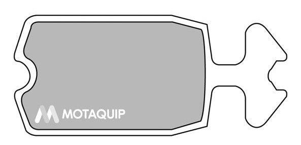 MOTAQUIP stabdžių trinkelių rinkinys, diskinis stabdys LVXL322