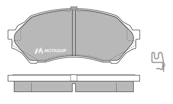 MOTAQUIP stabdžių trinkelių rinkinys, diskinis stabdys LVXL338