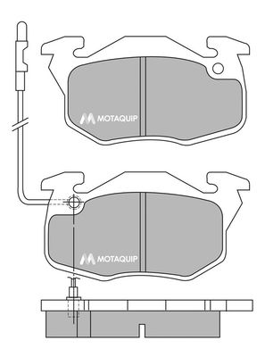 MOTAQUIP Комплект тормозных колодок, дисковый тормоз LVXL348