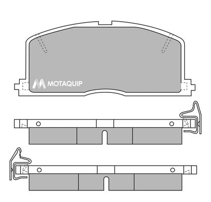 MOTAQUIP stabdžių trinkelių rinkinys, diskinis stabdys LVXL353