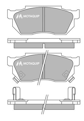 MOTAQUIP Комплект тормозных колодок, дисковый тормоз LVXL365