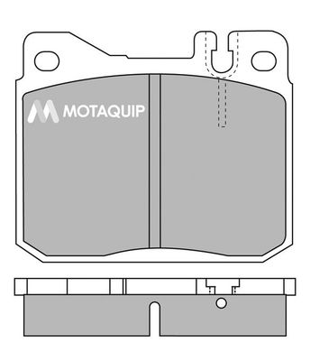 MOTAQUIP stabdžių trinkelių rinkinys, diskinis stabdys LVXL372