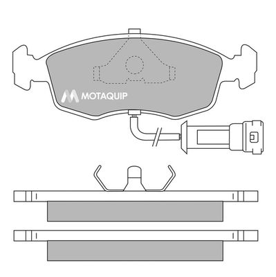 MOTAQUIP Комплект тормозных колодок, дисковый тормоз LVXL380