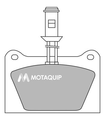 MOTAQUIP stabdžių trinkelių rinkinys, diskinis stabdys LVXL382