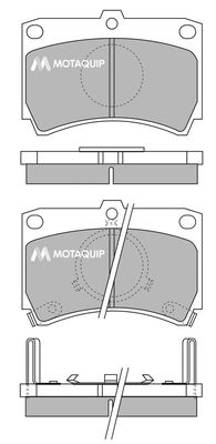 MOTAQUIP Комплект тормозных колодок, дисковый тормоз LVXL383
