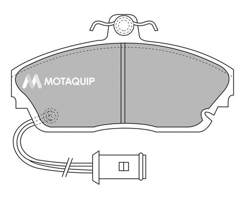 MOTAQUIP Комплект тормозных колодок, дисковый тормоз LVXL387